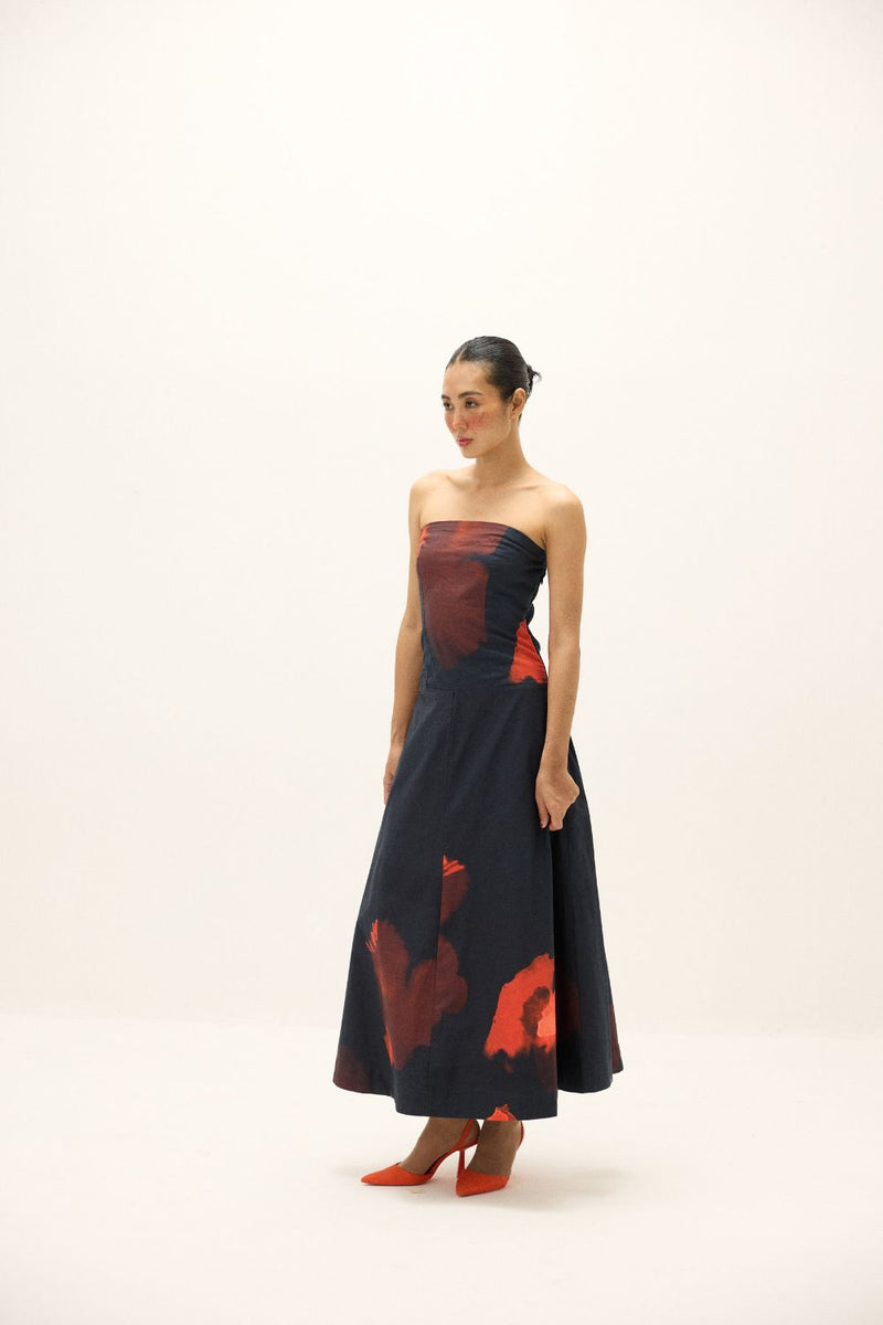 Nubra Dress mul by Khara Kapas in multi for women in Singapore