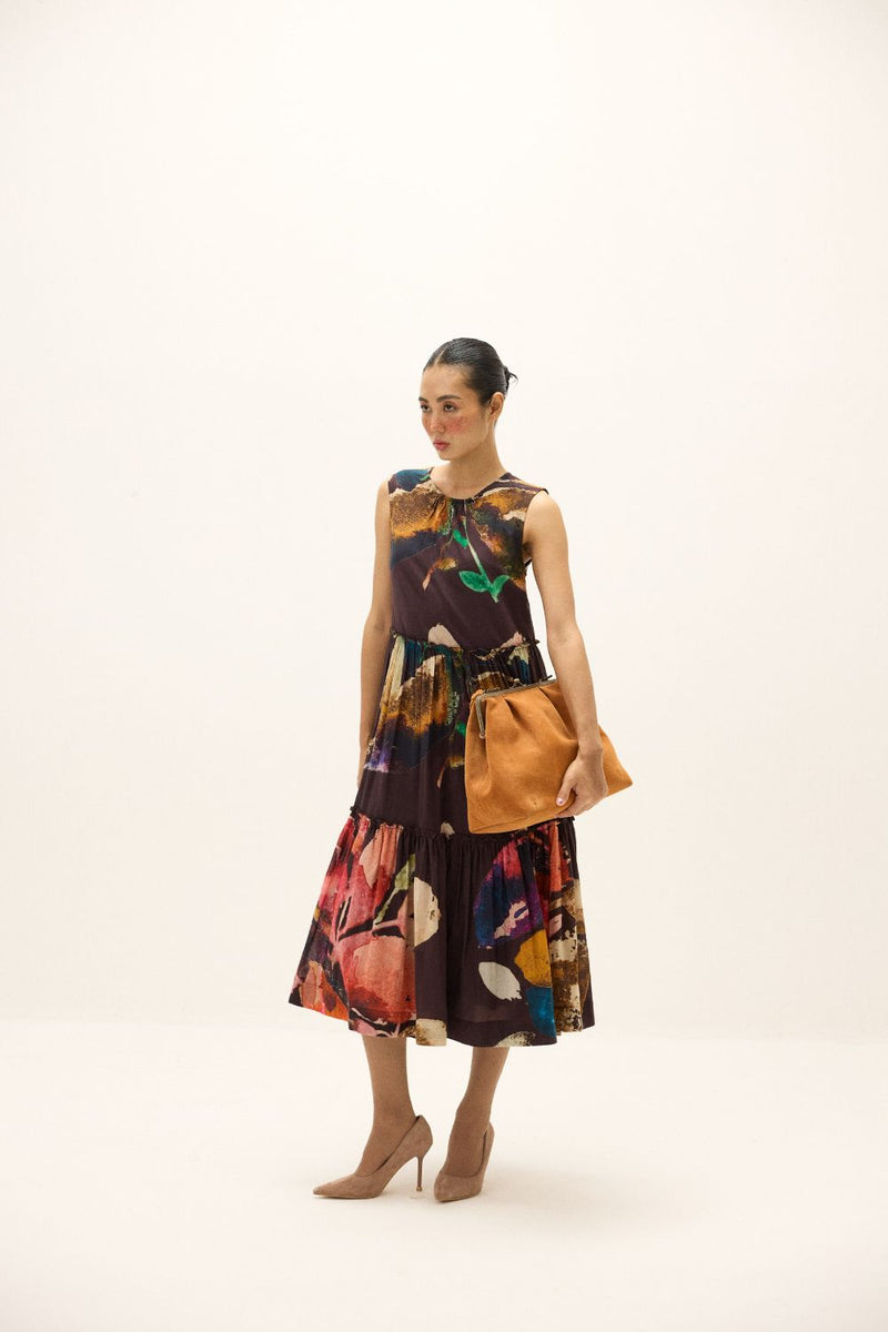 Pinecone Dress mul by Khara Kapas in multi for women in Singapore