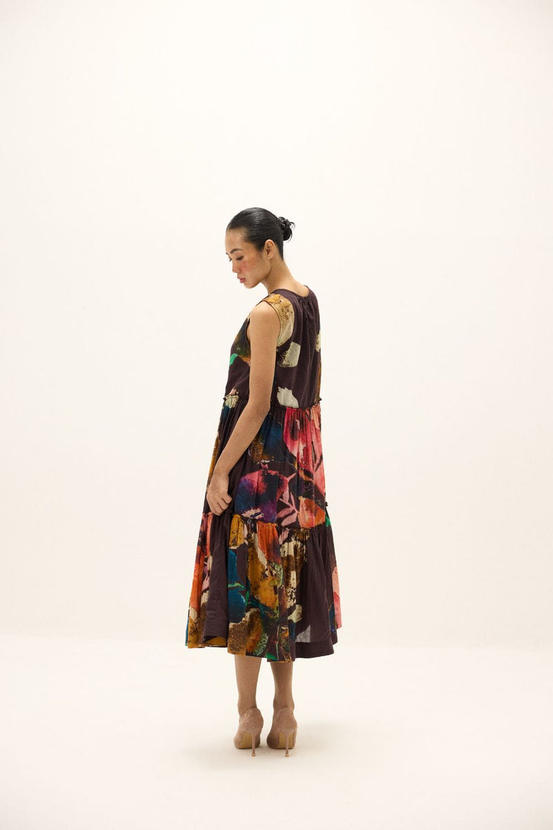 Pinecone Dress mul by Khara Kapas in multi for women in Singapore