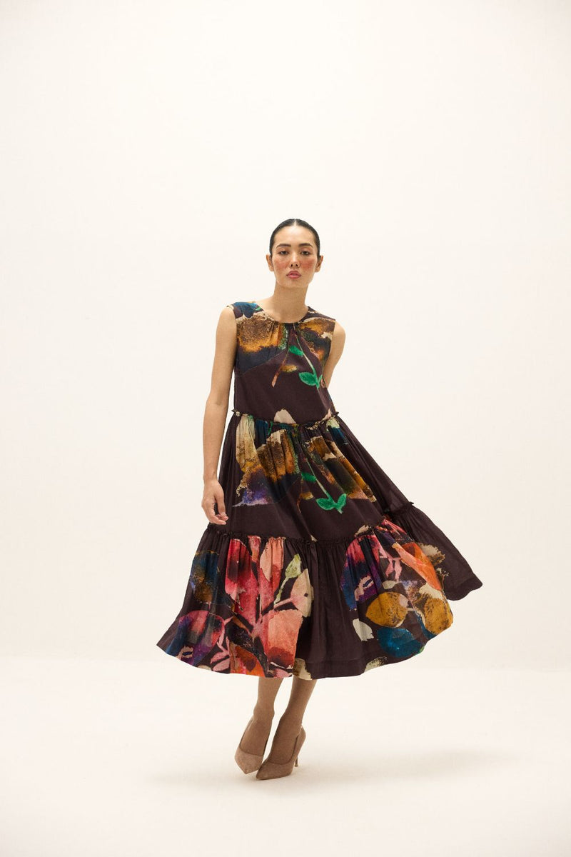 Pinecone Dress mul by Khara Kapas in multi for women in Singapore