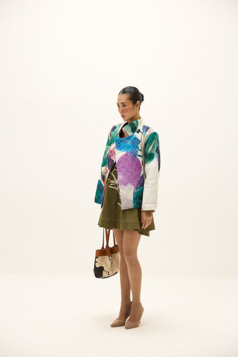 Pangong Jacket mul by Khara Kapas in multi for women in Singapore