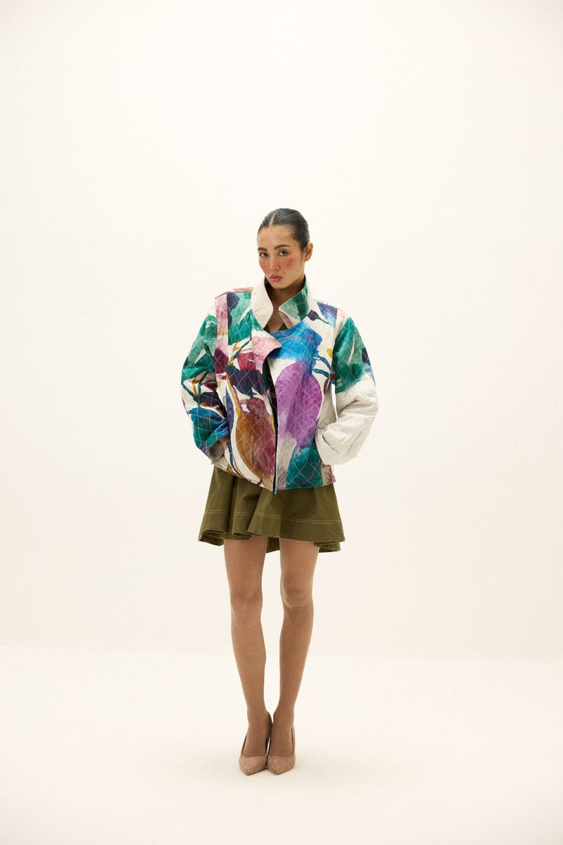 Pangong Jacket mul by Khara Kapas in multi for women in Singapore