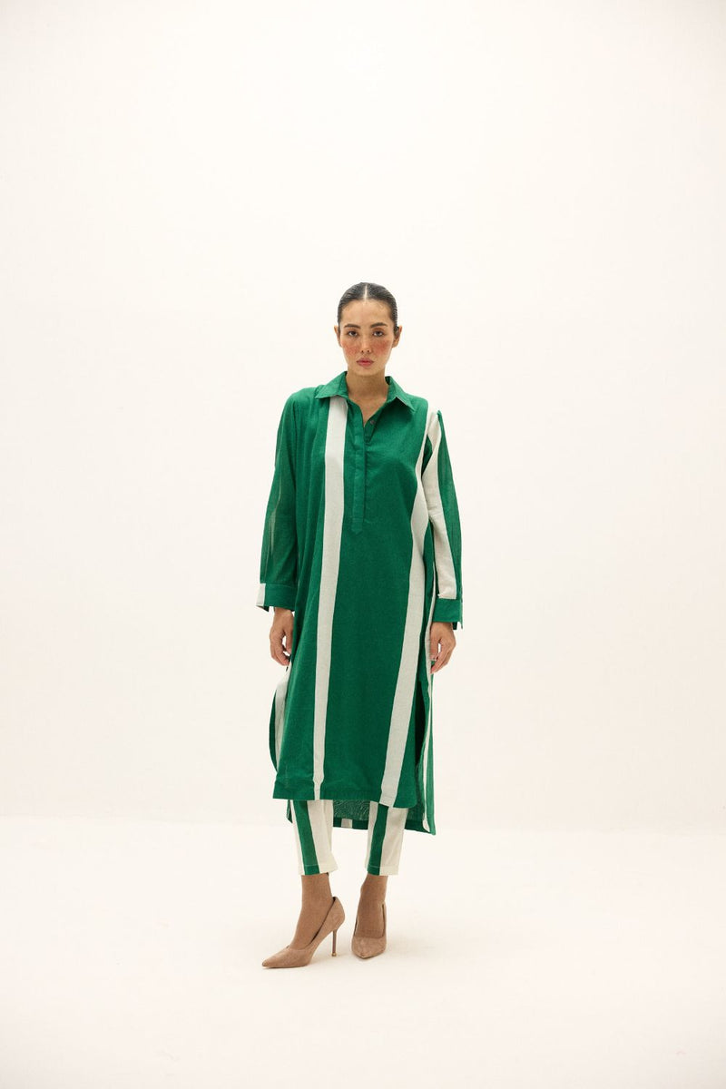 Stream Lines Co ord Set mul by Khara Kapas in multi for women in Singapore