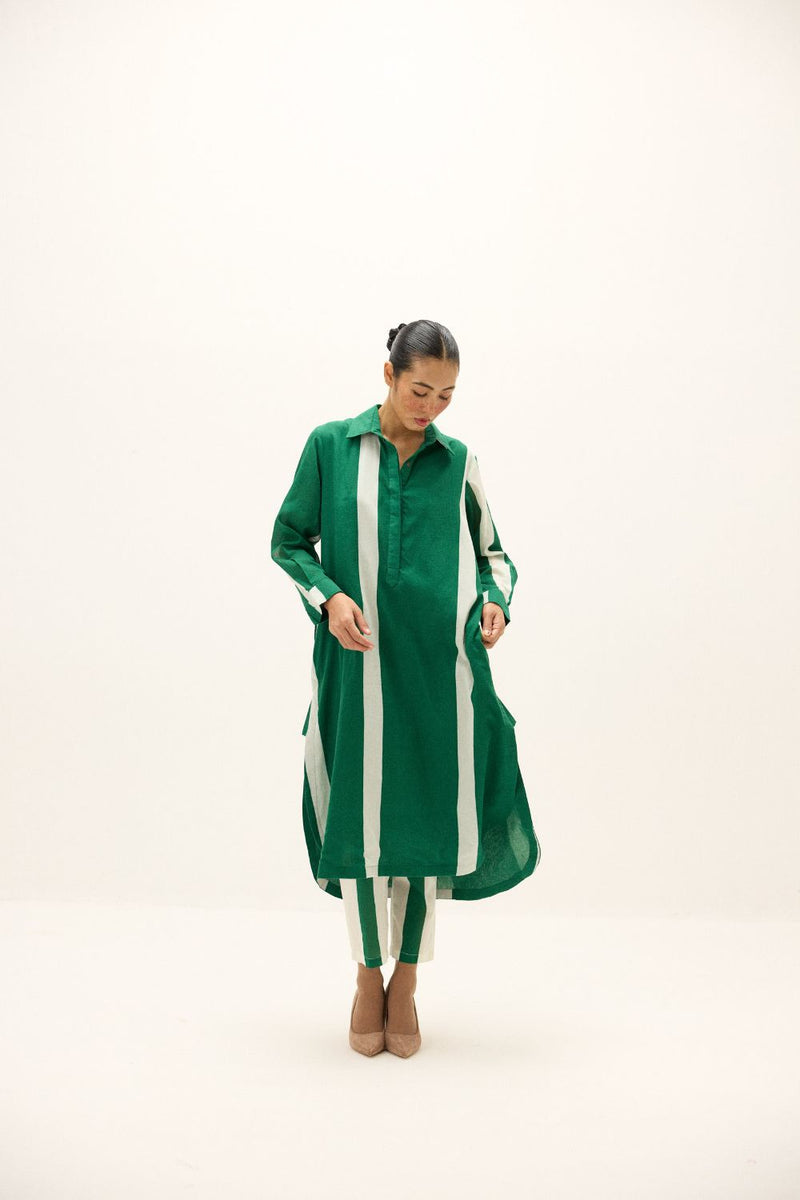 Stream Lines Co ord Set mul by Khara Kapas in multi for women in Singapore