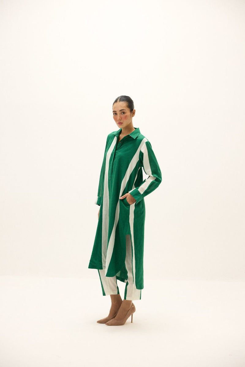 Stream Lines Co ord Set mul by Khara Kapas in multi for women in Singapore