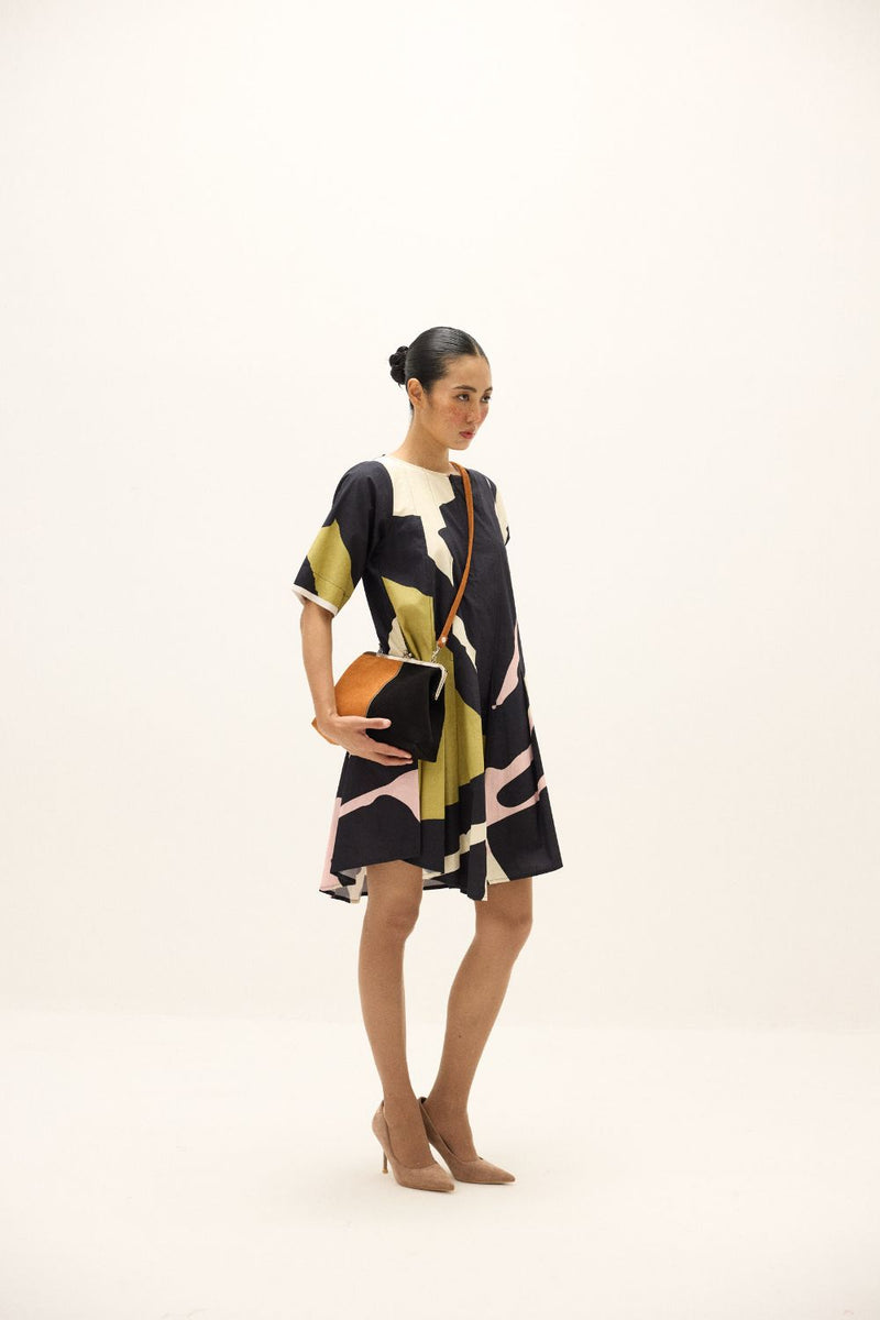 Faylen Dress poplin by Khara Kapas in multi for women in Singapore