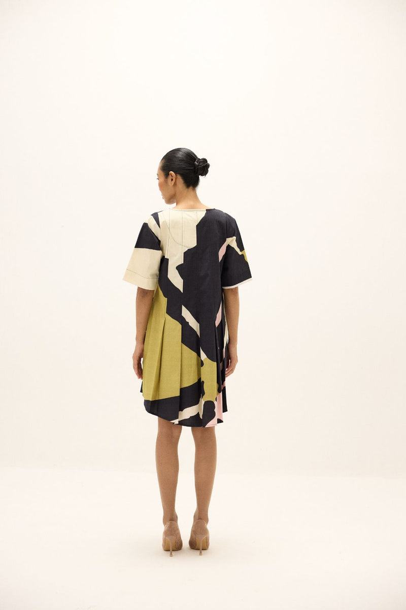 Faylen Dress poplin by Khara Kapas in multi for women in Singapore