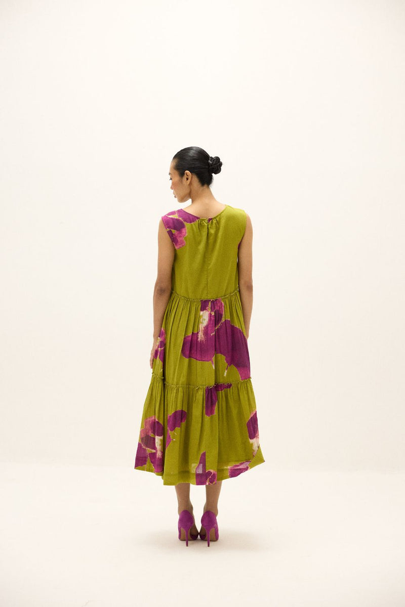 Florine Dress mul by Khara Kapas in multi for women in Singapore