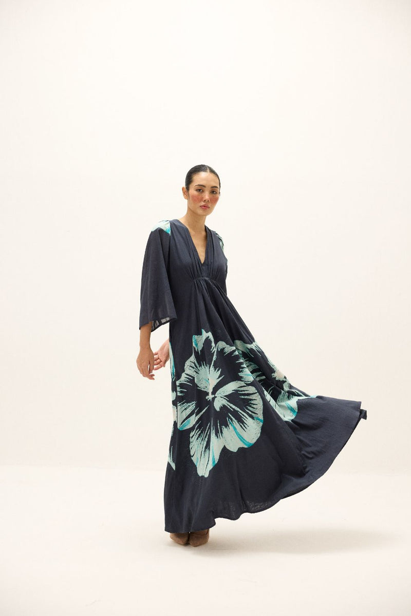 Celestine Dress mul by Khara Kapas in multi for women in Singapore