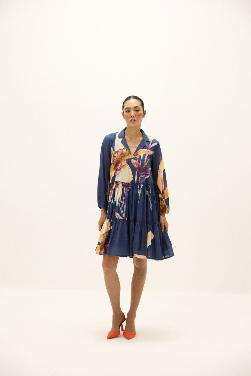 Serene Dress mul by Khara Kapas in multi for women in Singapore