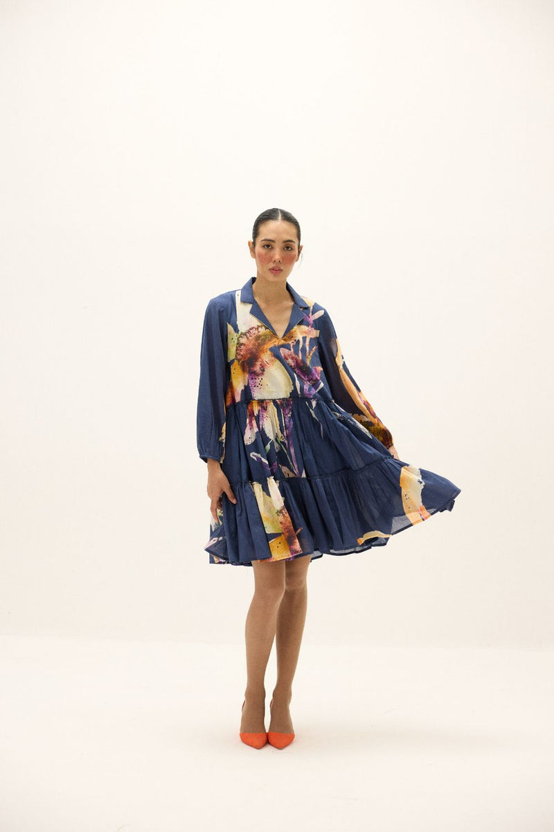 Serene Dress mul by Khara Kapas in multi for women in Singapore