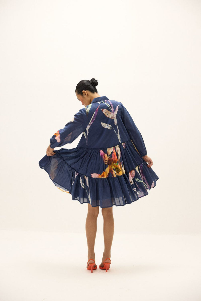 Serene Dress mul by Khara Kapas in multi for women in Singapore