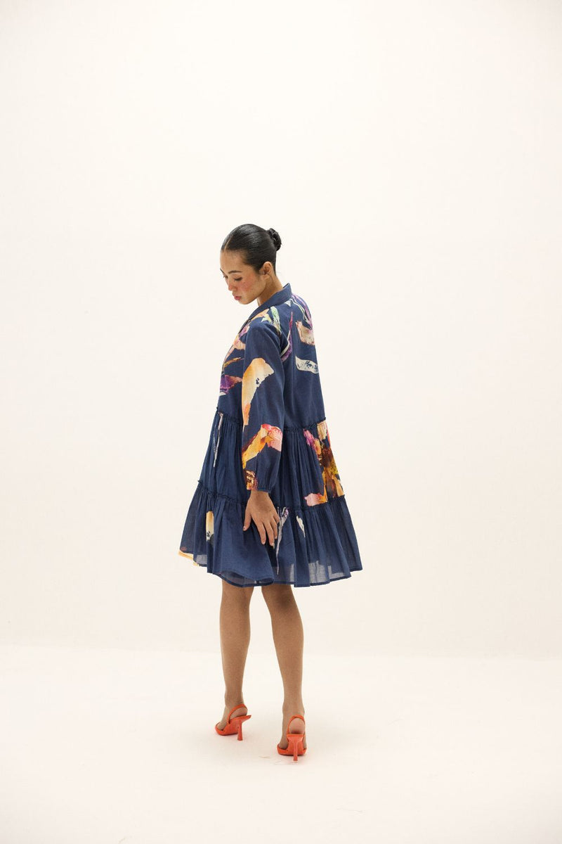 Serene Dress mul by Khara Kapas in multi for women in Singapore