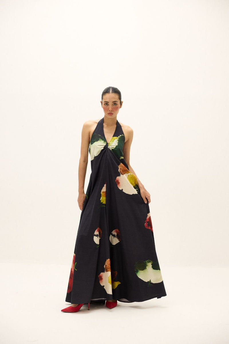 Petalfall Jumpsuit poplin by Khara Kapas in multi for women in Singapore