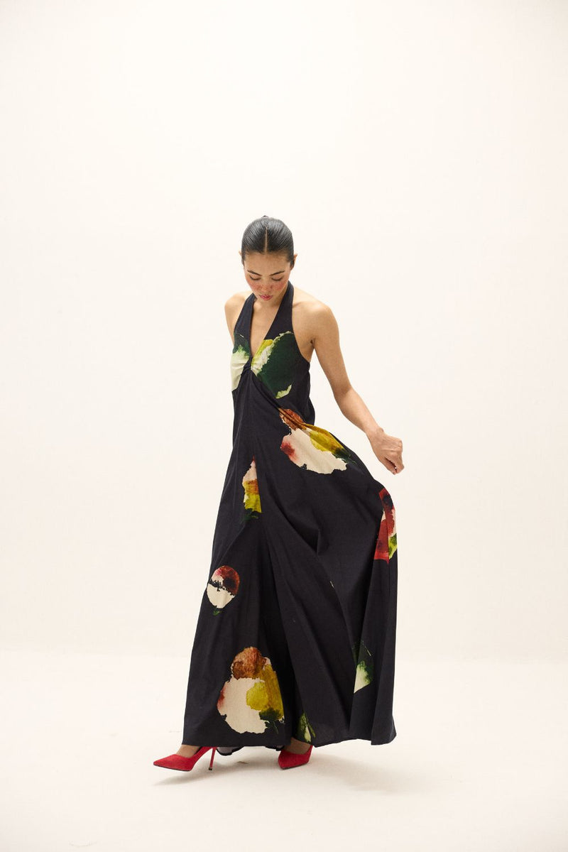 Petalfall Jumpsuit poplin by Khara Kapas in multi for women in Singapore