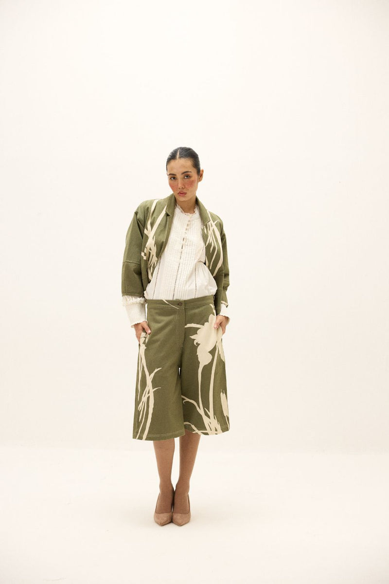 Fennel Culottes mul by Khara Kapas in multi for women in Singapore