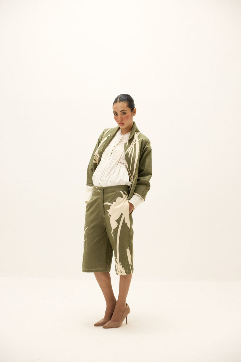 Fennel Culottes mul by Khara Kapas in multi for women in Singapore