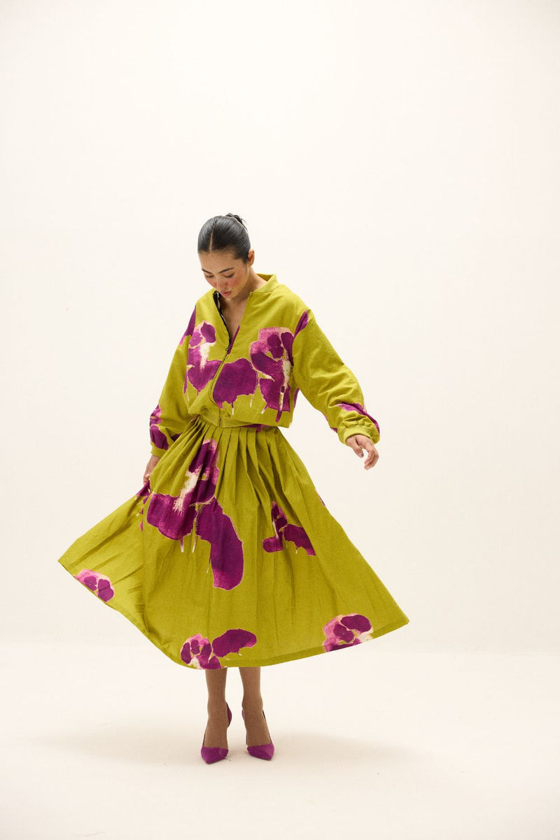 Ladybloom Co ord Set mul by Khara Kapas in multi for women in Singapore