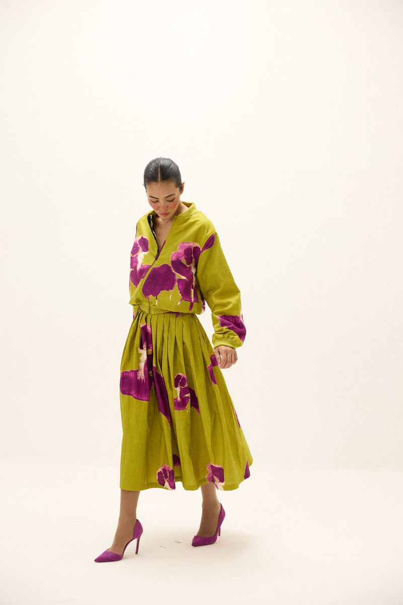 Ladybloom Skirt mul by Khara Kapas in multi for women in Singapore