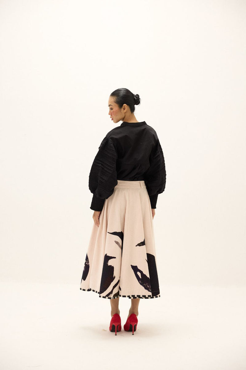 Alum Stone Skirt mul by Khara Kapas in multi for women in Singapore