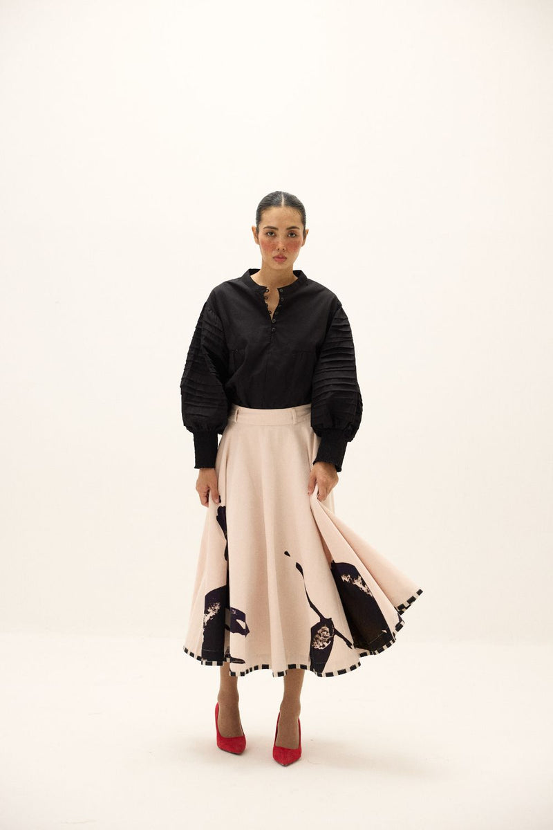 Alum Stone Skirt mul by Khara Kapas in multi for women in Singapore