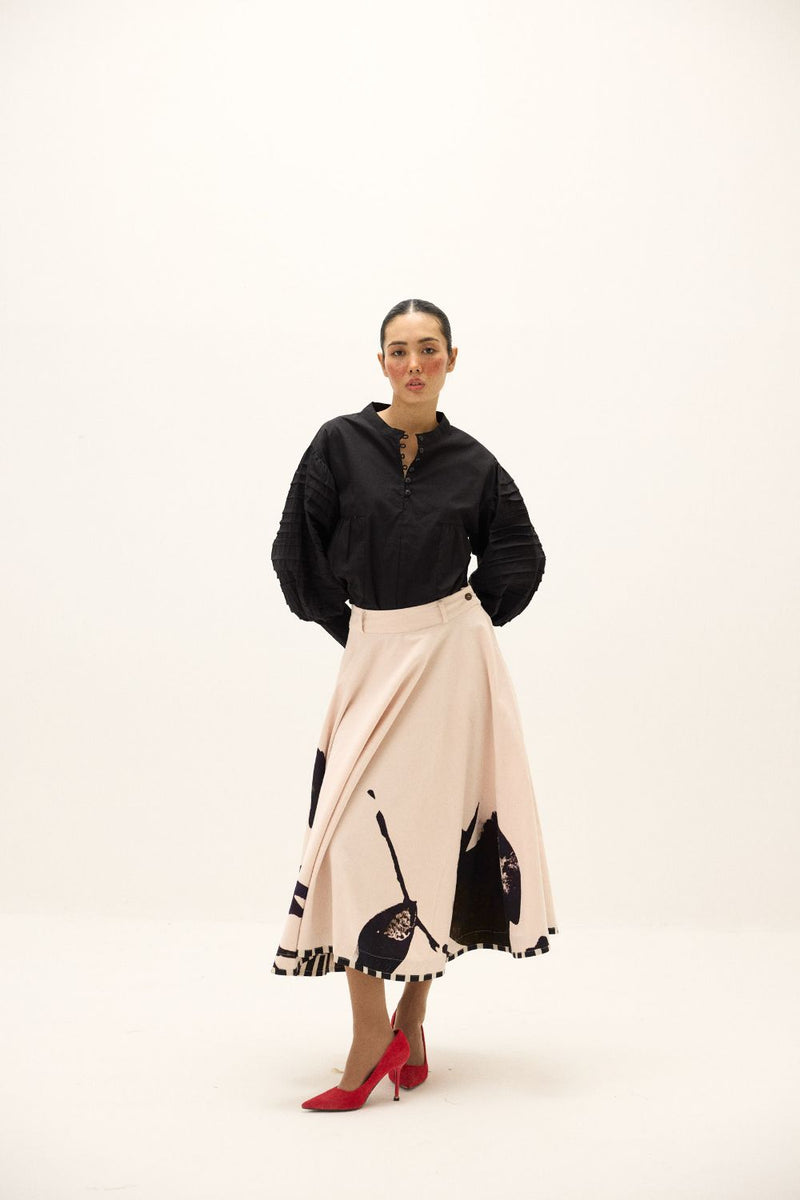 Alum Stone Skirt mul by Khara Kapas in multi for women in Singapore