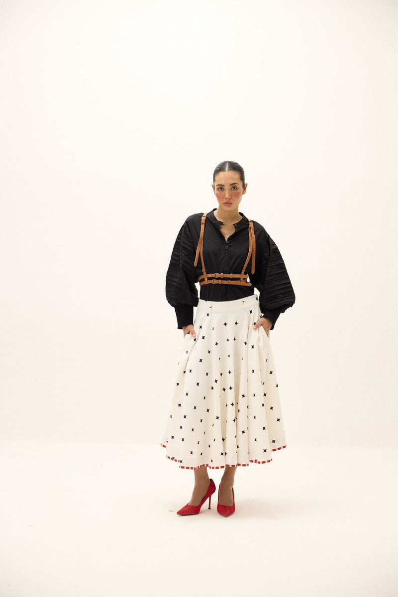 Mistwalk Skirt mul by Khara Kapas in multi for women in Singapore