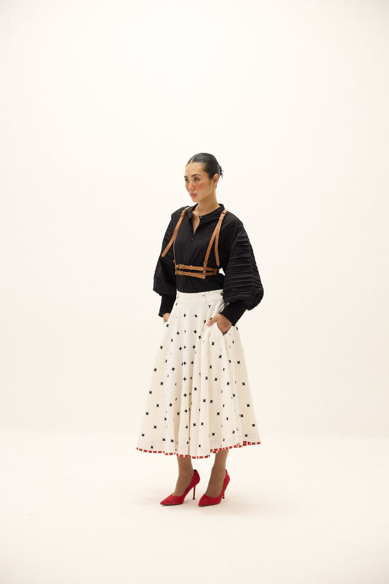 Mistwalk Skirt mul by Khara Kapas in multi for women in Singapore