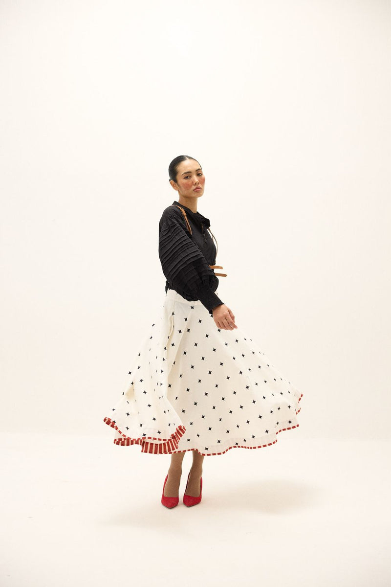 Mistwalk Skirt mul by Khara Kapas in multi for women in Singapore