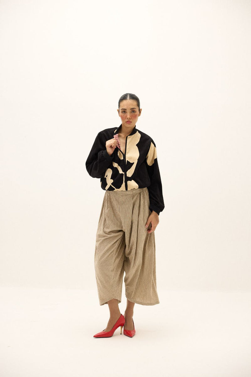 Shade Bomber Jacket mul by Khara Kapas in multi for women in Singapore