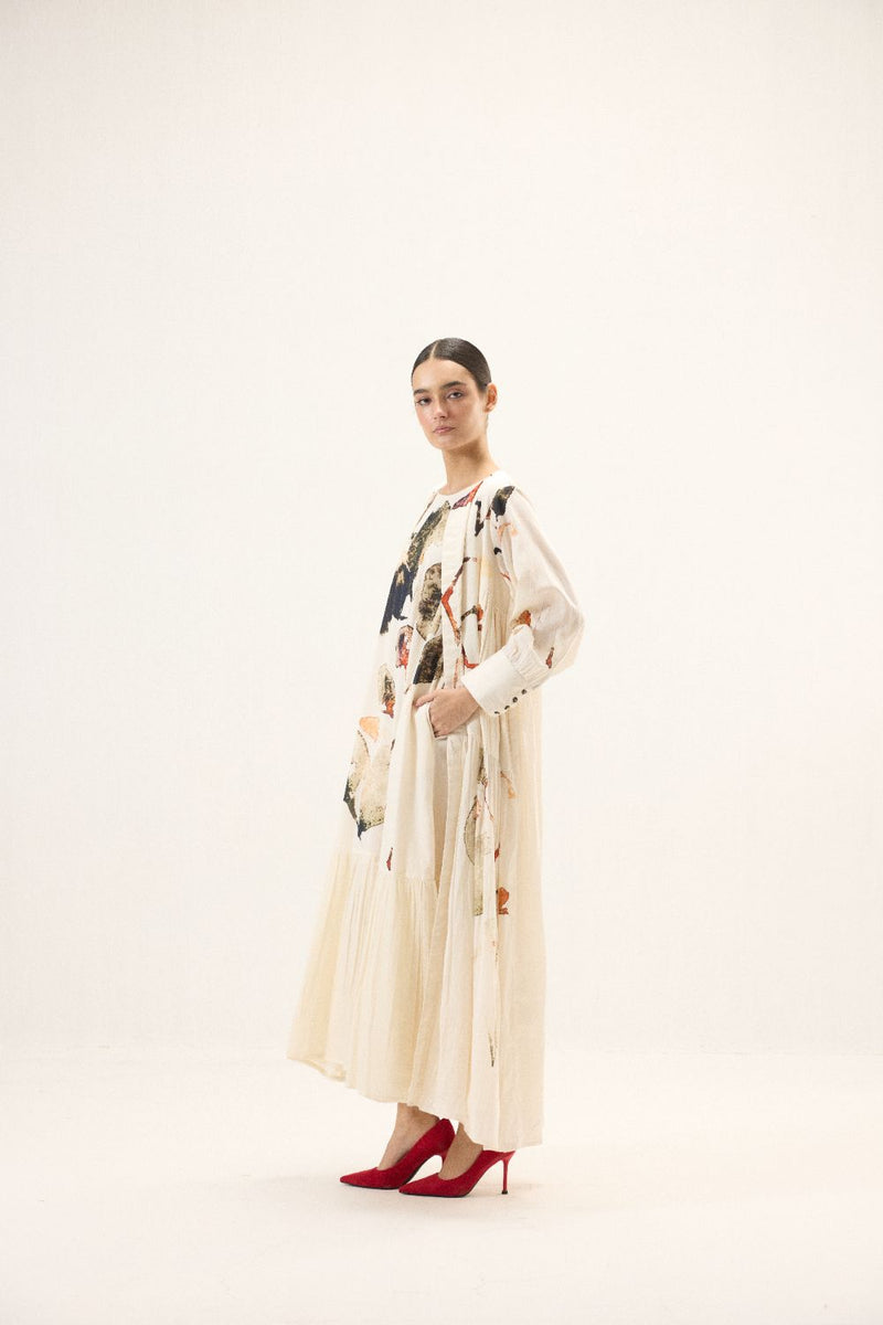 Clara set mulmul by Khara Kapas in white for women in Singapore