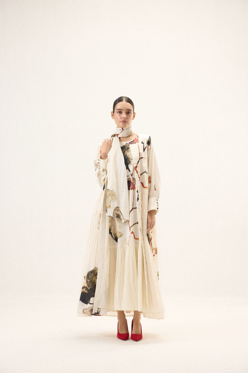 Clara set mulmul by Khara Kapas in white for women in Singapore