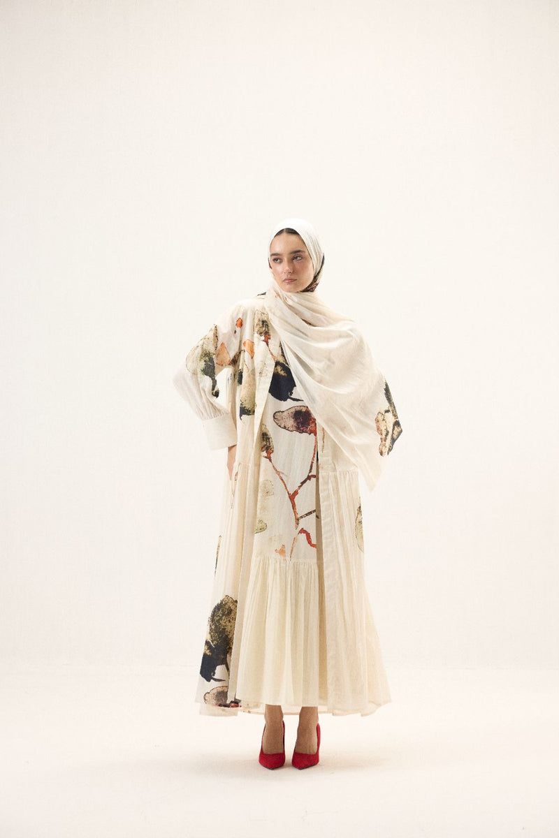 Clara set mulmul by Khara Kapas in white for women in Singapore