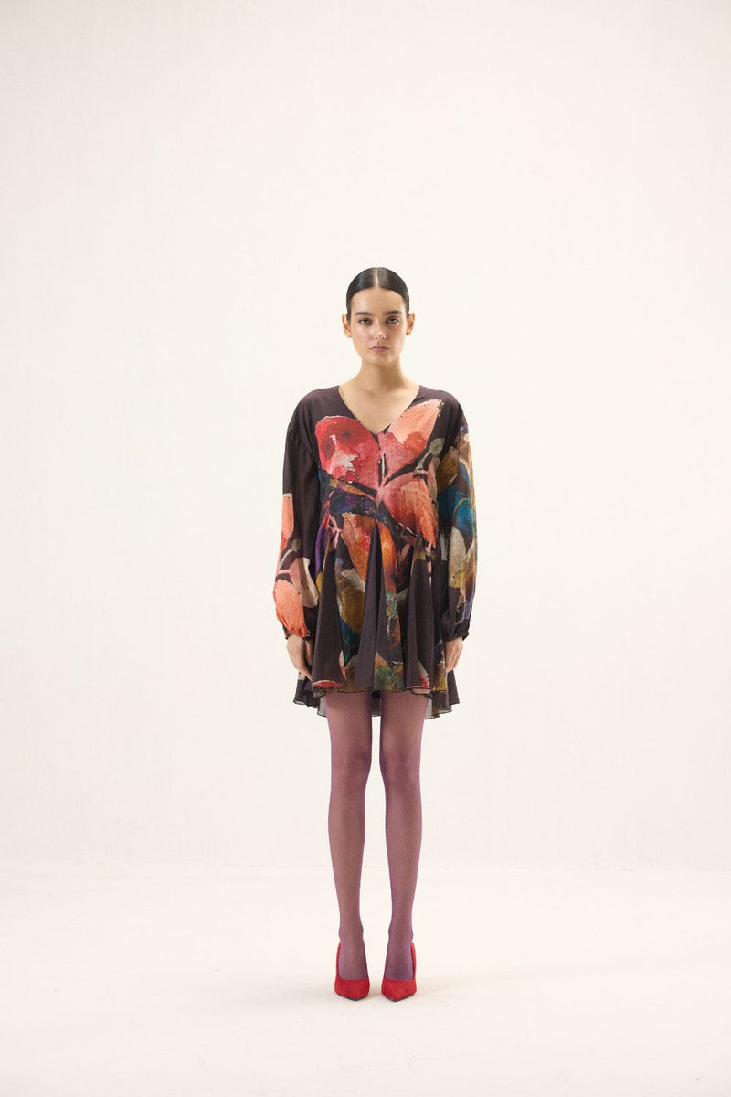 Kaleido Dress mulmul by Khara Kapas in multi for women in Singapore