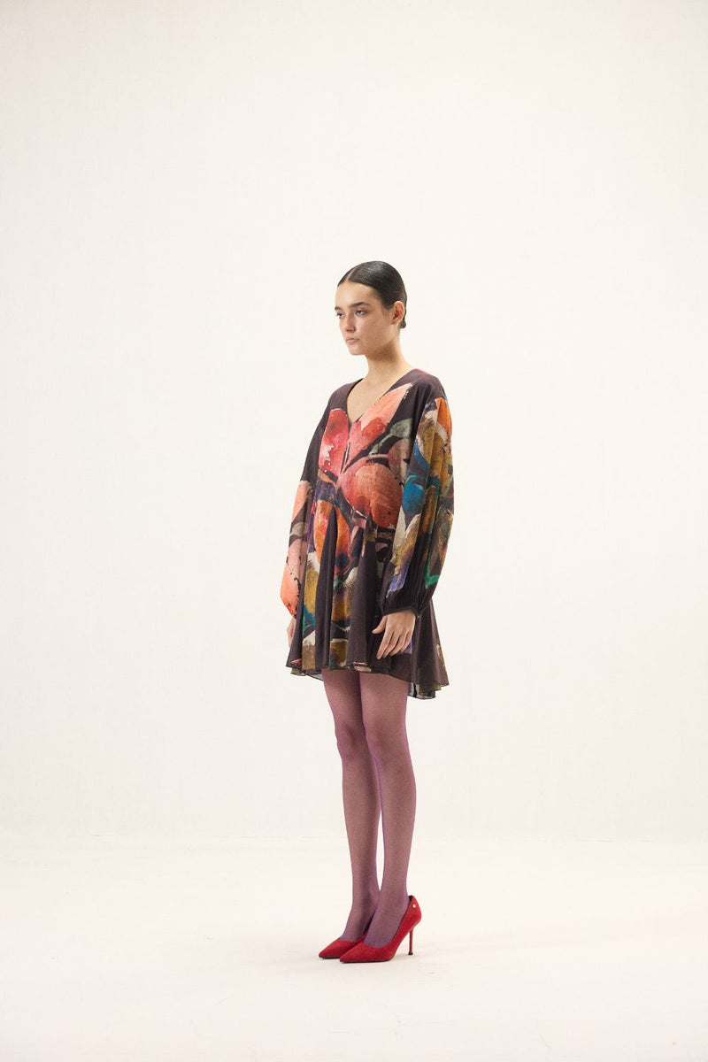 Kaleido Dress mulmul by Khara Kapas in multi for women in Singapore