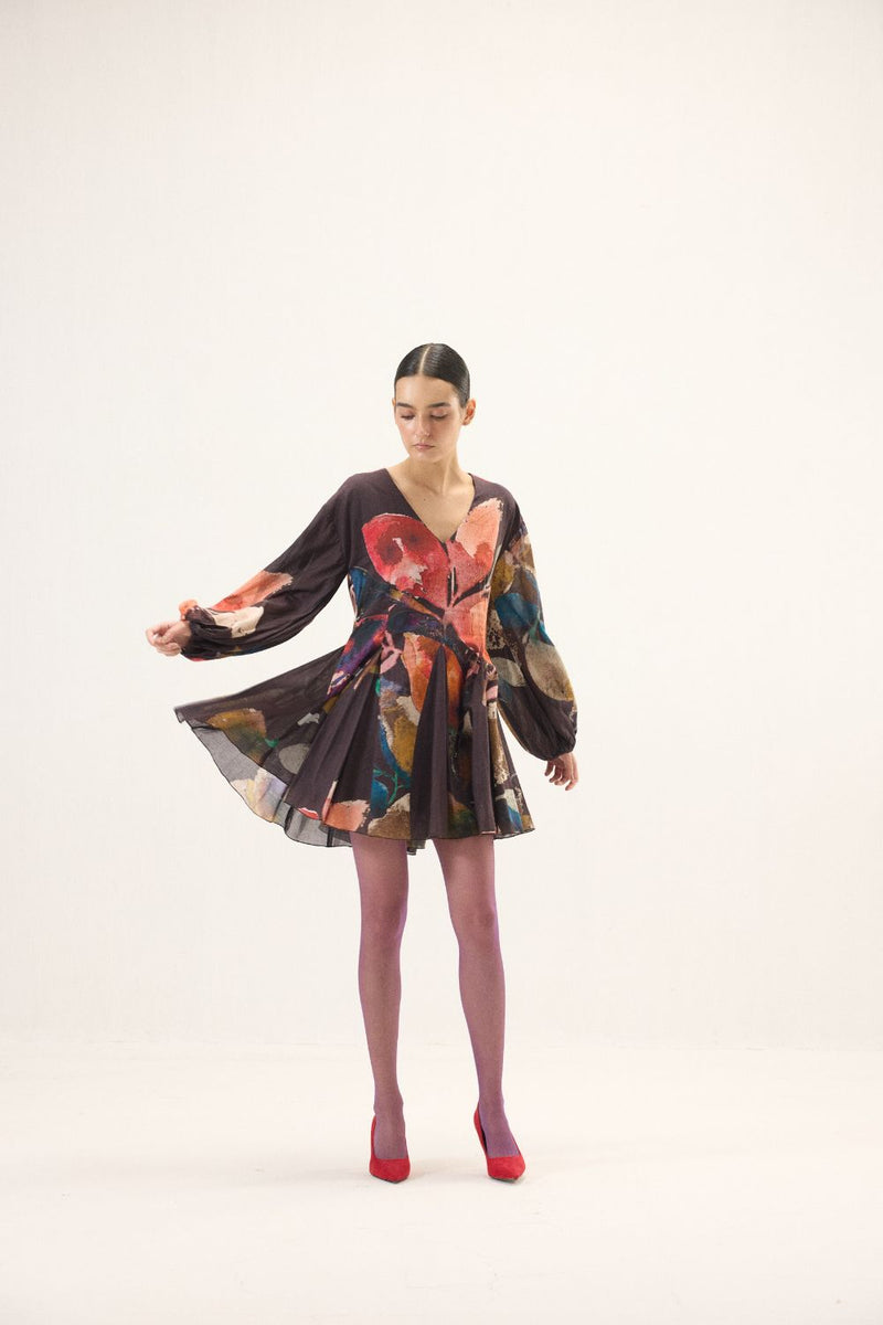 Kaleido Dress mulmul by Khara Kapas in multi for women in Singapore