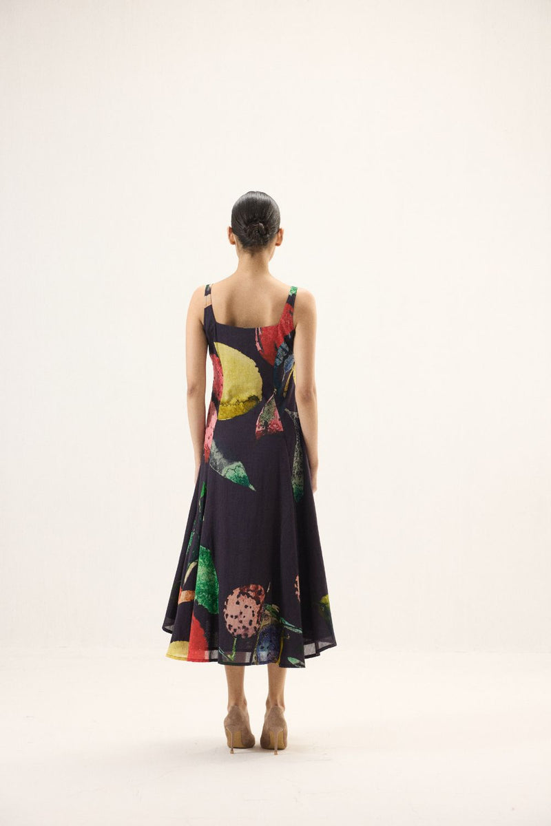 Spectrum Dress mulmul by Khara Kapas in multi for women in Singapore