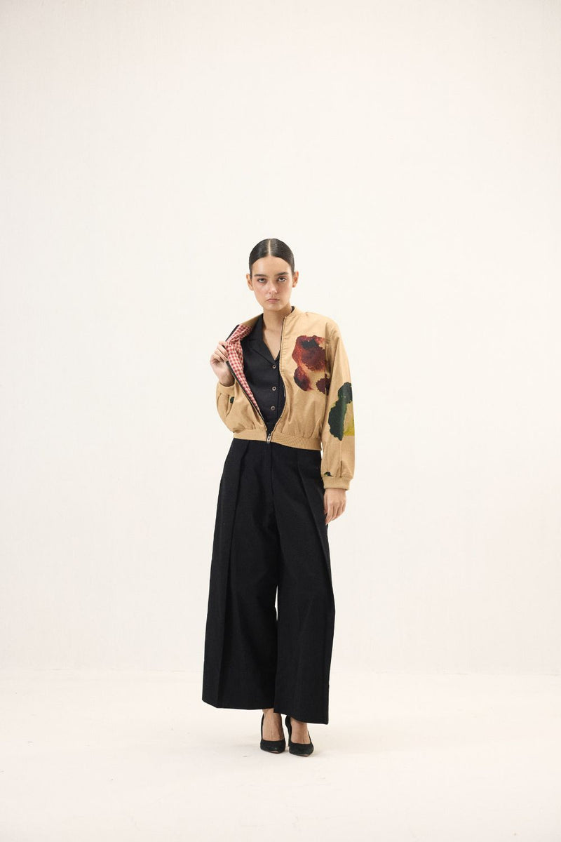 Sunstone Bomber Jacket mulmul by Khara Kapas for women in Singapore