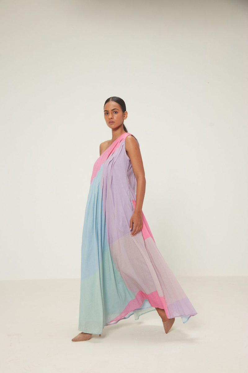 Dhara Dress mul by Khara Kapas in multi for women in Singapore