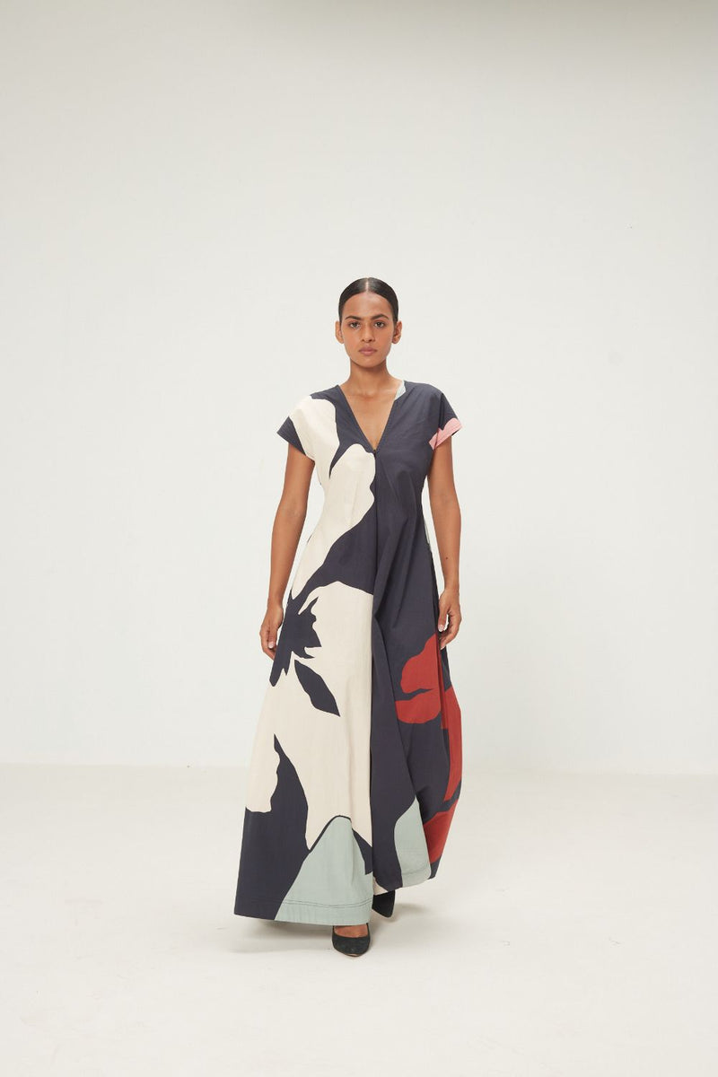 Luni Jumpsuit poplin by Khara Kapas in mulricolor for women in Singapore