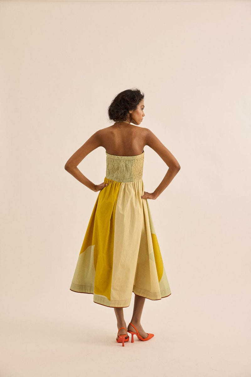 Pickle Dress mul by Khara Kapas in green for women in Singapore