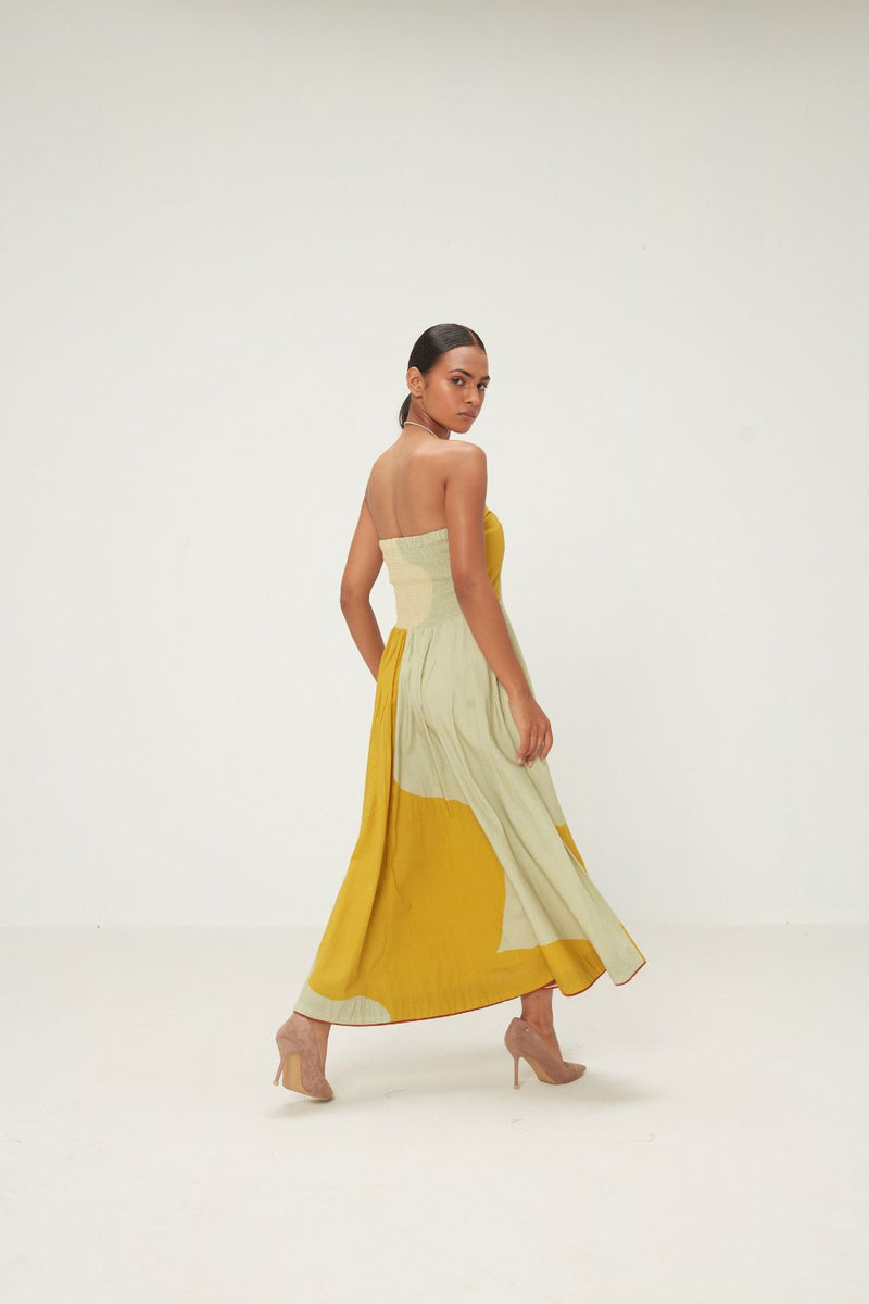 Pickle Dress mul by Khara Kapas in green for women in Singapore