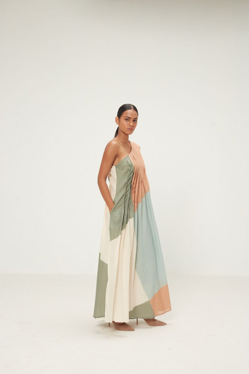 Terrain Dress mul by Khara Kapas in multi for women in Singapore