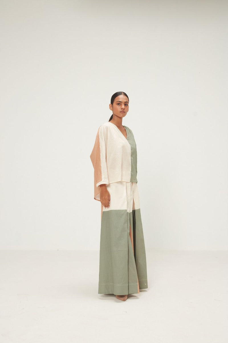 Teal Dune Top mul by Khara Kapas in multi for women in Singapore