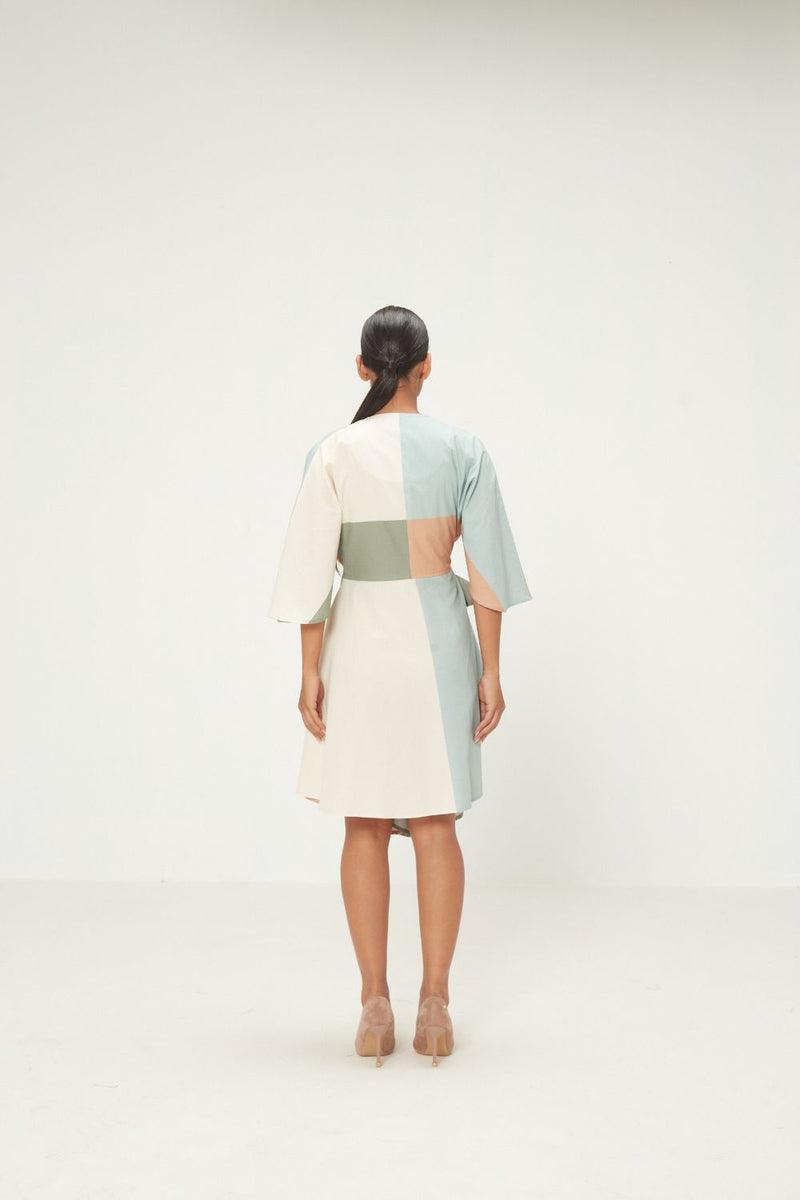 Maris Dress poplin by Khara Kapas in multi for women in Singapore