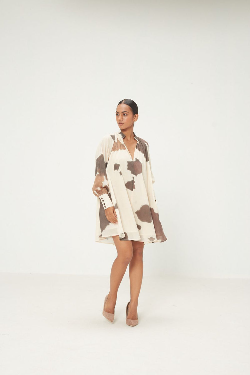 Cocoa Dress mul by Khara Kapas in brown for women in Singapore