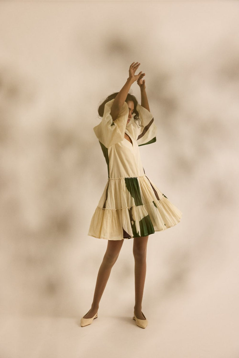 Primal Dress mul by Khara Kapas in green for women in Singapore