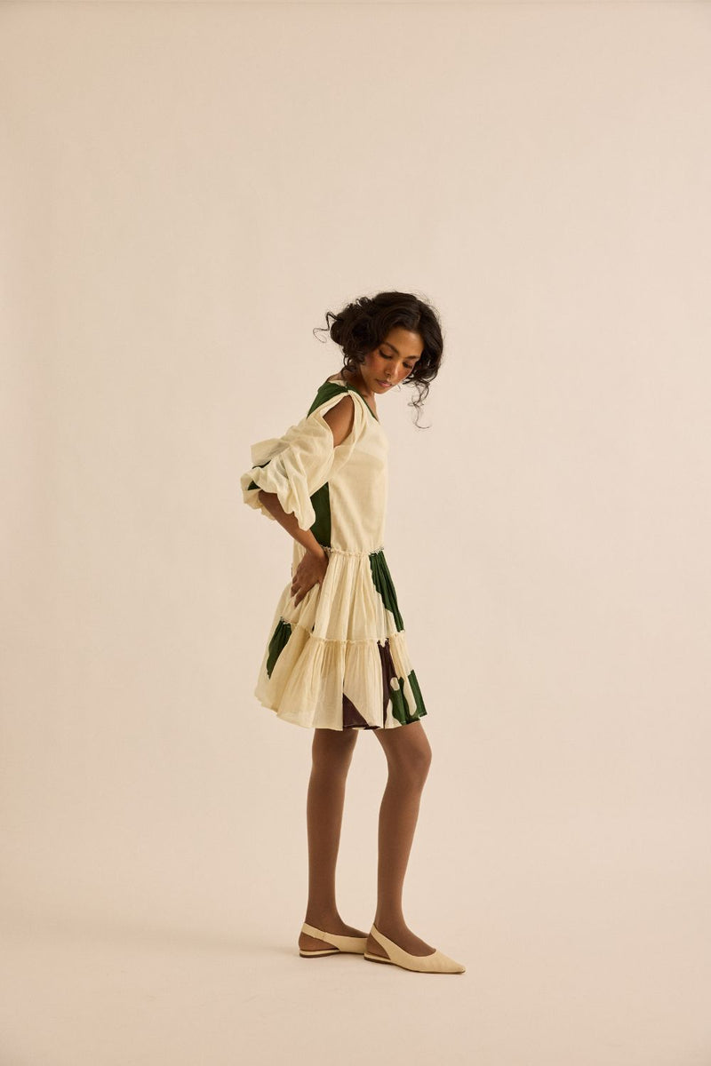 Primal Dress mul by Khara Kapas in green for women in Singapore