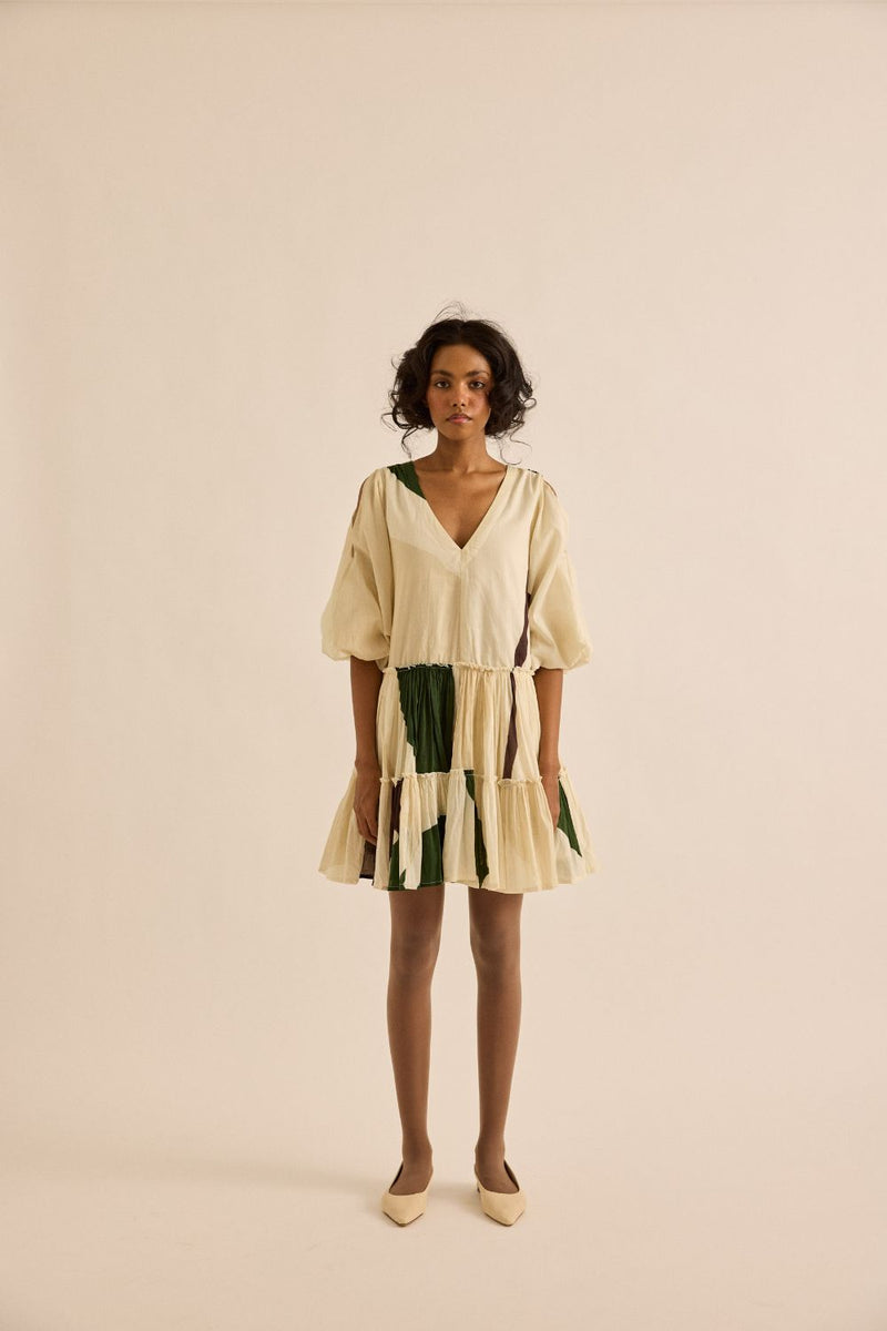 Primal Dress mul by Khara Kapas in green for women in Singapore