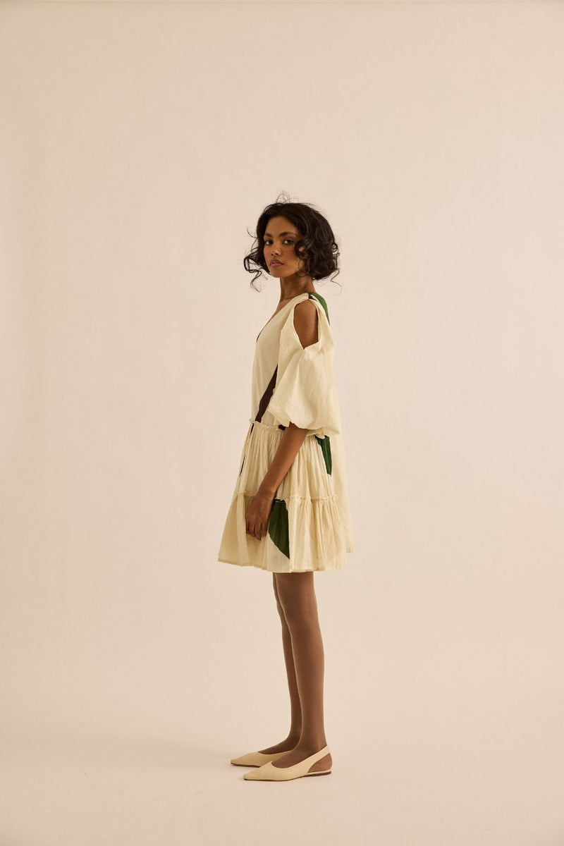 Primal Dress mul by Khara Kapas in green for women in Singapore